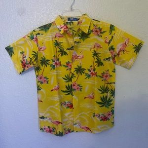 Hawaiian Button Down Shirt For Boys (Size L)